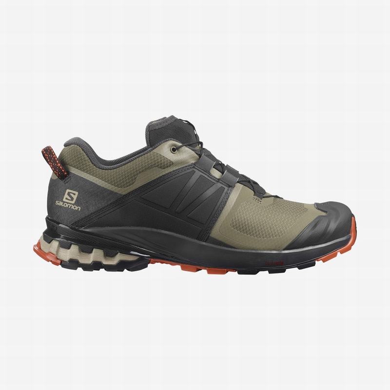 Salomon Israel XA WILD - Mens Trail Running Shoes - Olive/Black (WCFS-25647)